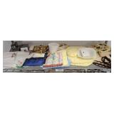 ASSORTED LINENS, SEWING