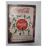 COCA-COLA METAL SIGN   12X17