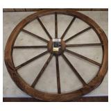 DECORATIVE WOODEN WAGON WHEEL