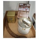 RECIPE BOOKS, VINTAGE TINS