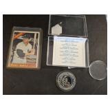 MICKEY MANTLE AND NOLAN ROUND, CARD NOT AUTHENTICA
