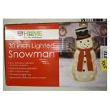 30IN LIGHTED SNOWMAN
