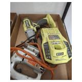 RYOBI IMPACE AND CHARGER, NO BATTERY, JIG SAW