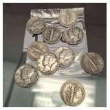 10 MERCURY DIMES