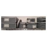 GROUP OF DISH TRAVEL CONTAINERS