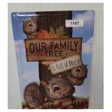 OUR FAMILY TREE METAL SIGN    12X17