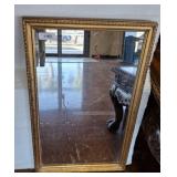 GOLD FRAME BEVELED MIRROR