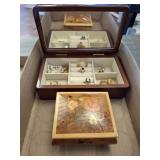 JEWELRY BOX AND COSTUME JEWELRY