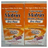 MOTRIN DYE FREE 2 BOXES