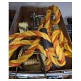 TOW ROPE, RATCHET STRAPS