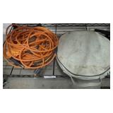 EXTENSION CORD AND JUMPER CABLES