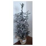 SMALL FLOCKED CHRISTMAS TREE