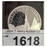 CHRISTMAS BLESSINGS 1OZ SILVER ROUND