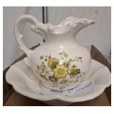 MCCOY BOWL WITH MINIATURE PITCHER