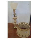 VINTAGE FRENCH STYLE LAMP W/ METAL SHADE