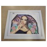 FRAMED PORTRAIT OF WOMAN