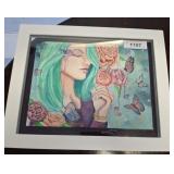 FRAMED PORTRAIT OF WOMAN