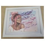 FRAMED PORTRAIT OF WOMAN