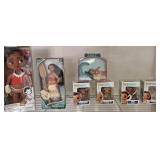 GROUP OF MOANA AND POP BOBBLE HEADS