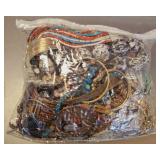BAG OF ASSORTED COSTUME JEWELRY