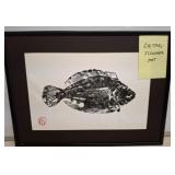 GYOTAKU FLOUNDER ART ** WALL 3***