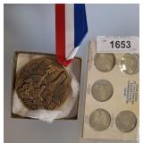 CHARLESTON SC COMMEM COINS AND MEDAL