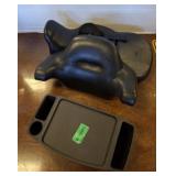GROUP OF MOTORCYCLE PARTS, LAP DESK