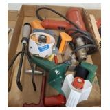 HEAT GUN, TAPE, GARDEN TOOL