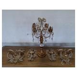 PRISM CANDELABRA, 4 SCONCES