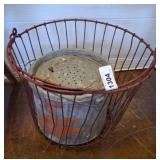 EGG BASKET, MINNOW BUCKET