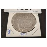 1891 MORGAN SILVER DOLLAR