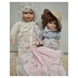 2 15" DOLLS WITH STANDS  LITTLE DEBBIE, BABY WITH