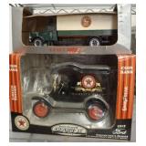 2 PC COIN BANKS BALLY AND TEXACO