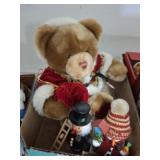 TEDDY AND ASSORTED FIGURINES