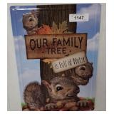 OUR FAMILY TREE METAL SIGN    12X17