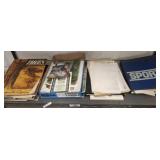 GROUP OF VINTAGE BOOKS, PHOTOS, PRINTS, MAGAZINES