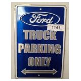 FORD PARKING METAL SIGN   8X12