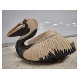ANTIQUE PELICAN FIGURINE, SHOWS DAMAGE