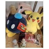 PLUSH AND ASSORTED FIGURINES