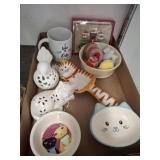 GROUP OF CAT DÉCOR