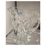 G DURAND CRYSTAL PITCHER