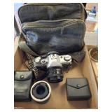 CANNON AE-1 CAMERA AND ACCESSORIES