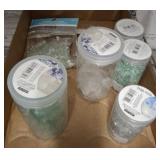 ASSORTED ARTS AND CRAFTING STONES, BEADS