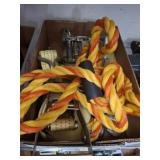 TOW ROPE, RATCHET STRAPS