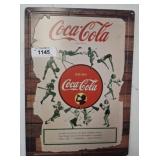 COCA-COLA METAL SIGN   12X17