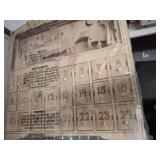 HANDMADE WOODEN CHRISTMAS ADVENT CALENDAR *TOP