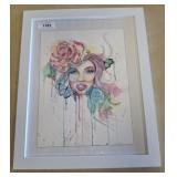 FRAMED PORTRAIT OF WOMAN