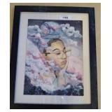 FRAMED PORTRAIT OF WOMAN