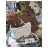 VINTAGE BEAR, BABY Dï¿½COR AND THROW