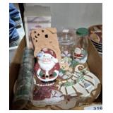 ASSORTED CHRISTMAS Dï¿½COR, PLATES, MISC